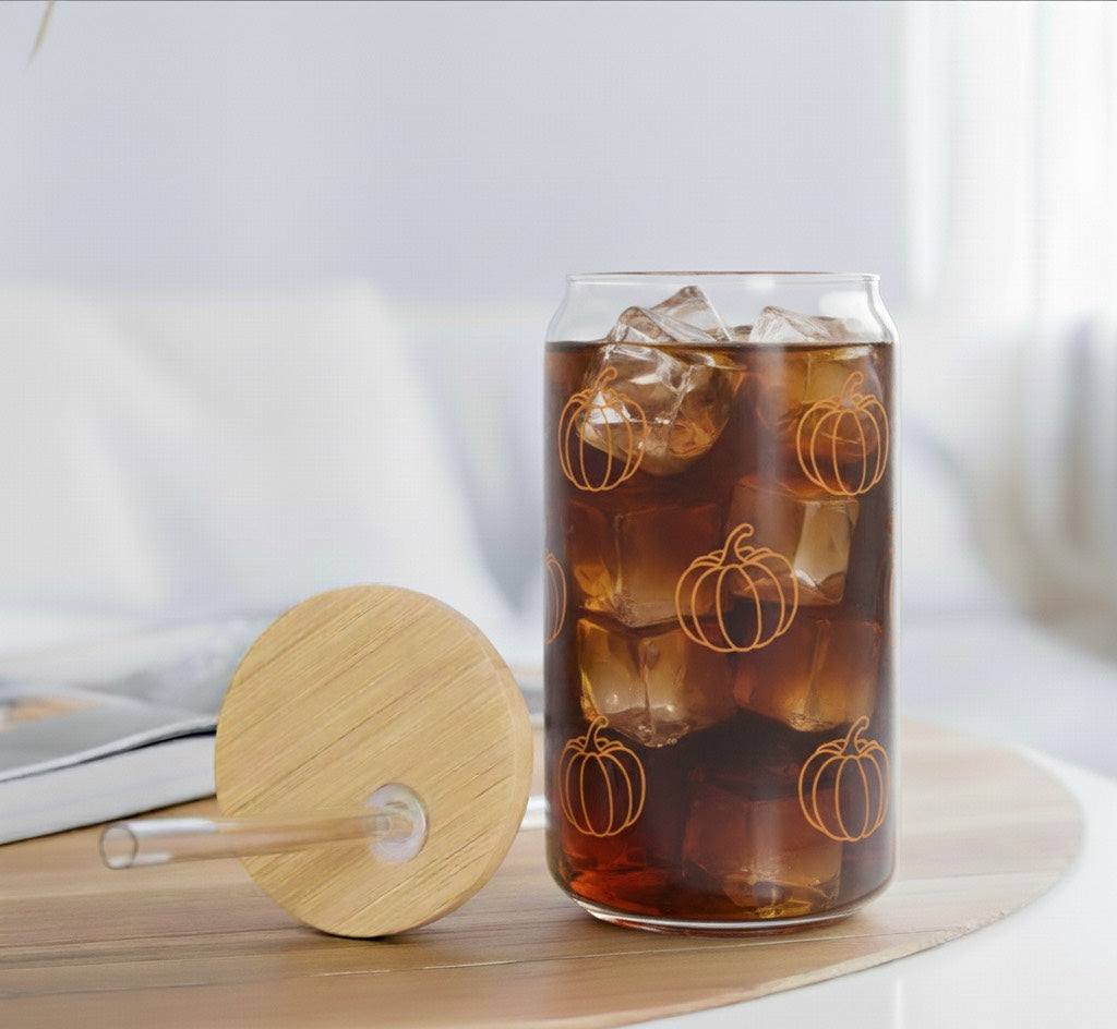 16 oz Minimalist Pumpkin Pattern Cup