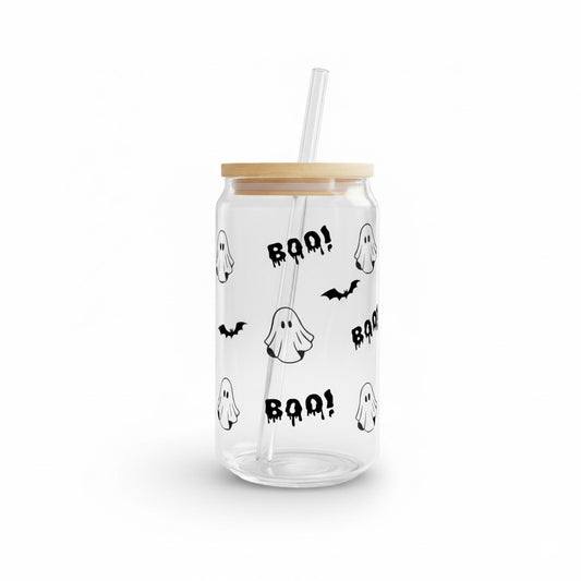 16 oz Spooky Pattern Can