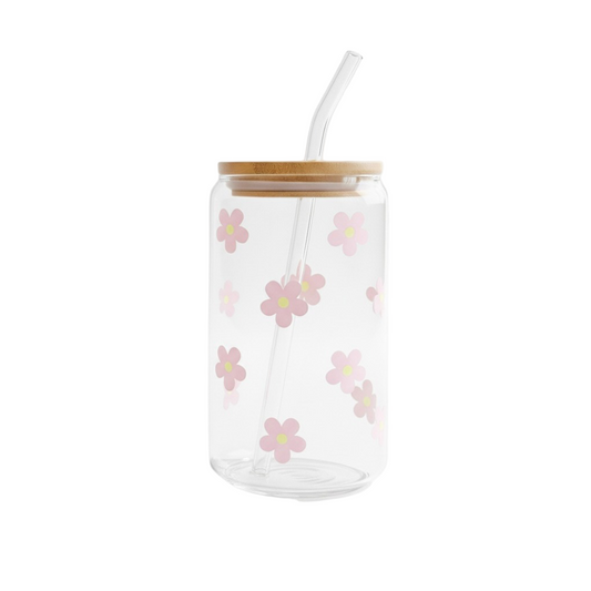 16 oz Flower pattern cup